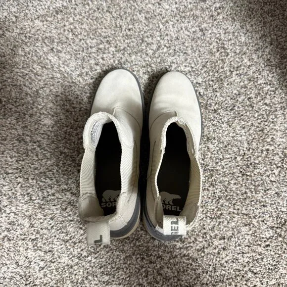 Sorel Hi-Line Heel Chelsea Boot Chalk, Ceramic Women 8.5 - Picture 6 of 12